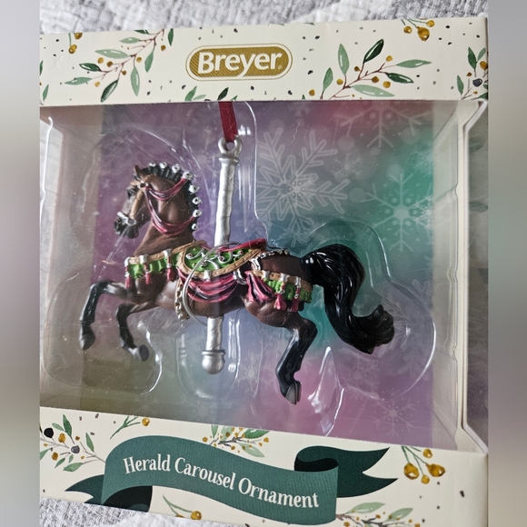 BREYER Horse *Herald Carousel Ornament* Christmas 2021 Holiday Model NEW - Picture 3 of 7